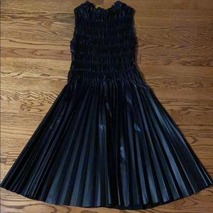 Faux leather Zara dress.